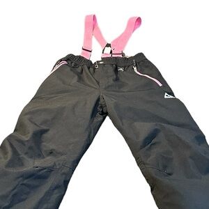 Gerry Black and Pink Snow Pants,‎ youth size 14/16 (fits size small women)